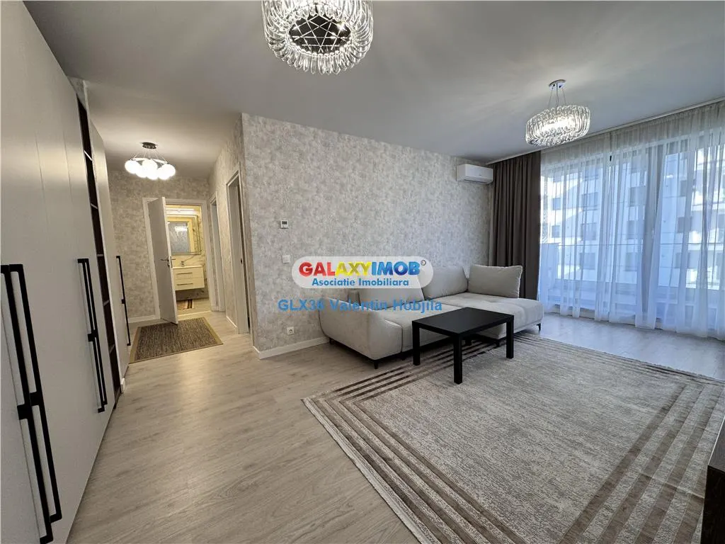 Vanzare apartament 2 camere mobilat bloc nou Baneasa Greenfield Teilor - foto 4