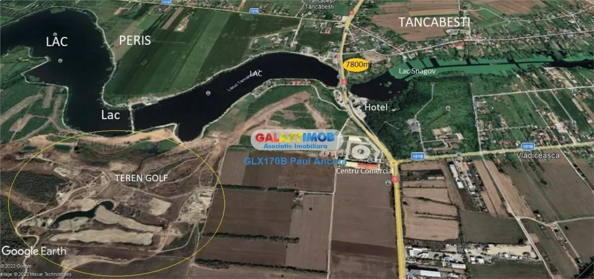 Teren la DN1 Tancabesti 7800 mp vedere Lac Snagov - foto 3