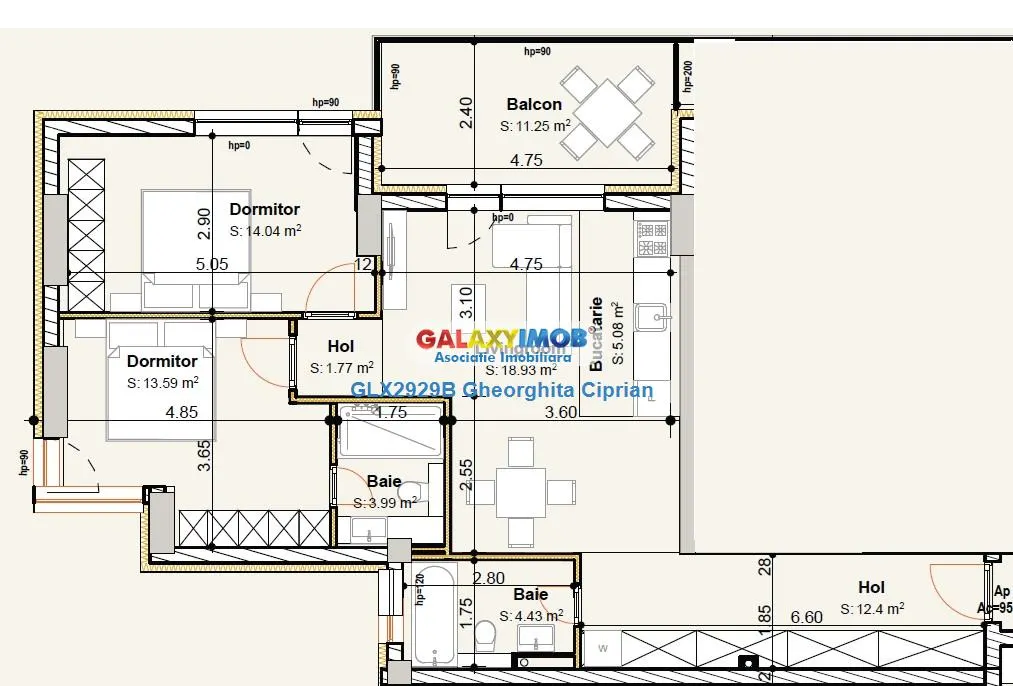 Apartament 3cam in constructie noua Pipera/Voluntari - COMISION 0 ! - foto 6