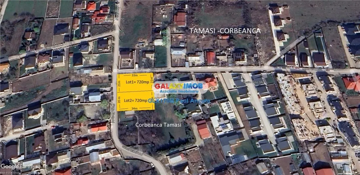 Teren 720 mp lot casa Corbeanca str  str Caminului la sosea - foto 1