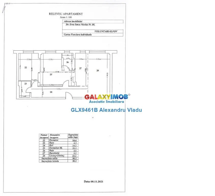 Apartament 3 camere , Iancu Nicolae - GRAND PARK Pipera - foto 12