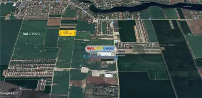 Teren Balotesti 5200 mp acces la 2 drumuri intravilan - Balotesti