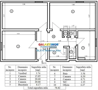 Inchiriere apartament 3 camere decomandat BUCURESTII NOI / JIULUI - foto 10
