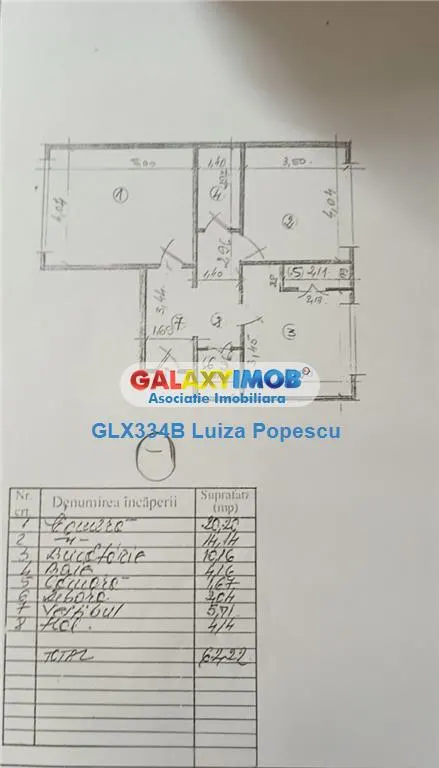Apartament 2 camere de vanzare| 13 Septembrie | 62mp | Bloc Reabilitat - foto 8