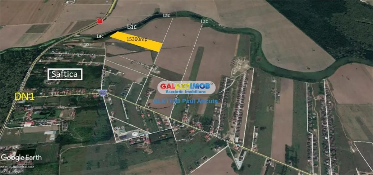 Teren Lac Saftica 15300 mp pe str Nalbei rezidential - foto 3