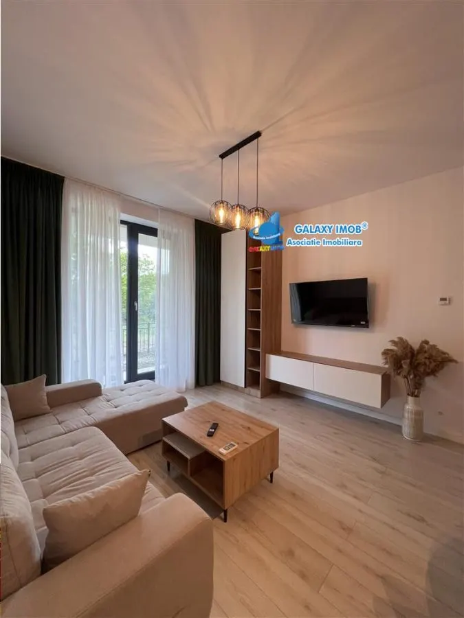 Inchiriere  2 camere parter gradina  mobilat Baneasa Greenfield nou - foto 8