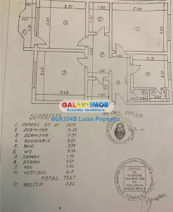 Vanzare apartament 3 camere Drumul Sarii-Razoare 76mp,hol H, centrala - foto 13