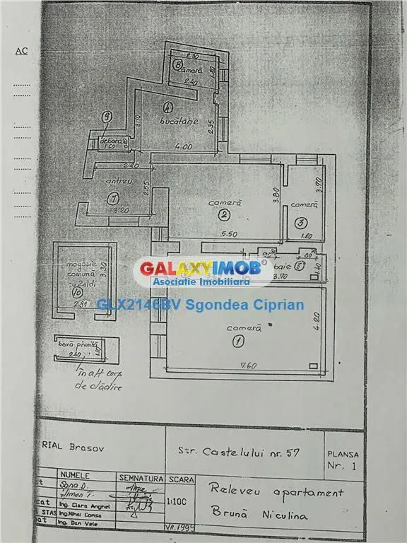 Apartament Cu 3 Camere De Vanzare Str. Castelului 98 mp - foto 19