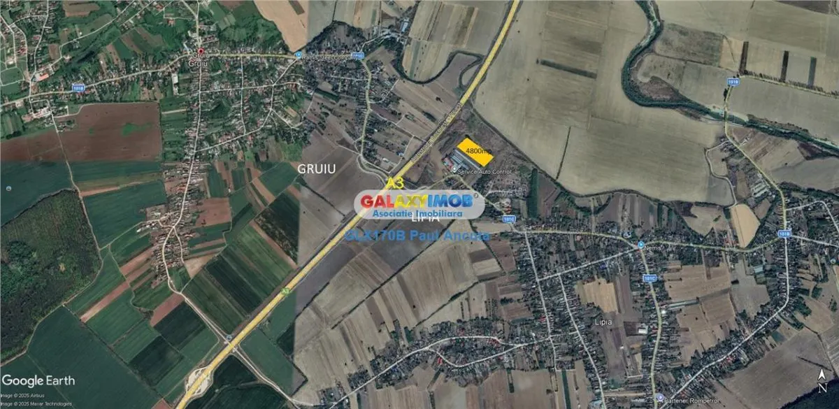 Teren Gruiu Lipia 4800 mp langa case acces  Nod Autostrada A3 - foto 3