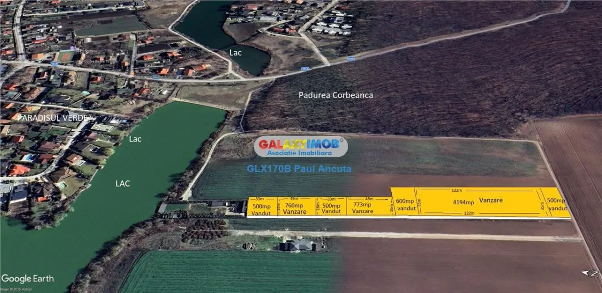 Loturi casa 760 mp Corbeanca vedere lac si padure Paradisul Verde - foto 1