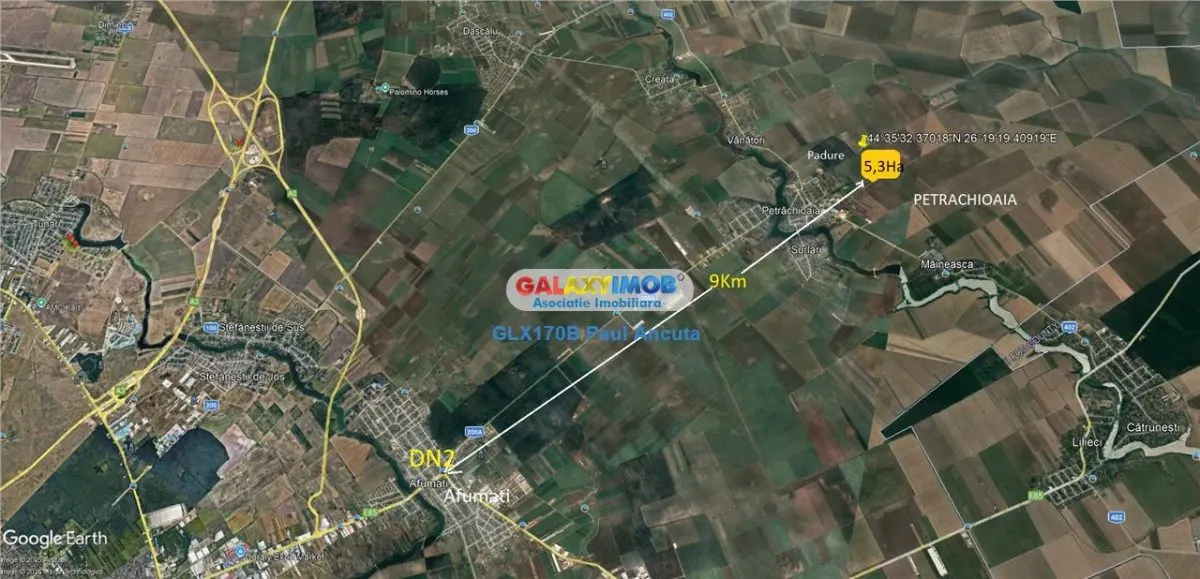 Teren apropiere Padure si case  Petrachioaia 53000 mp extravilan - foto 1