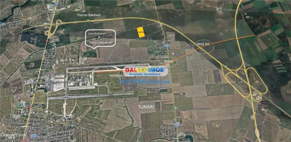 Teren Tunari Dimieni 41700 mp  Industriala apropiere Aeroport Otopeni - foto 4
