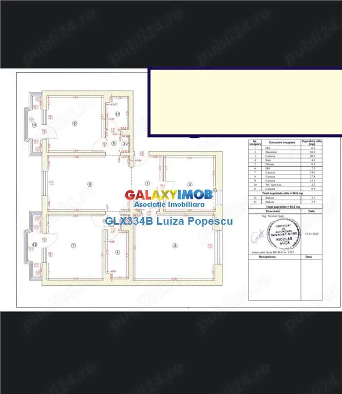 VANZARE APARTAMENT 4 CAMERE 13 SEPTEMBRIE-DORNEASCA-ODOBLEJA - foto 13