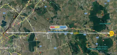 Teren la DN1 Ciolpani 36 Ha intravilan zona Mixta latura Rau Ialomita - foto 3