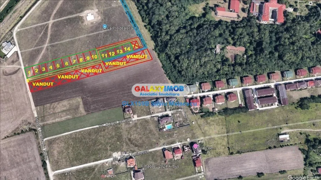 Otopeni 570 Mp (447 Mp Lotul+123 Mp cota de drum) str. C-tin Noica - foto 5