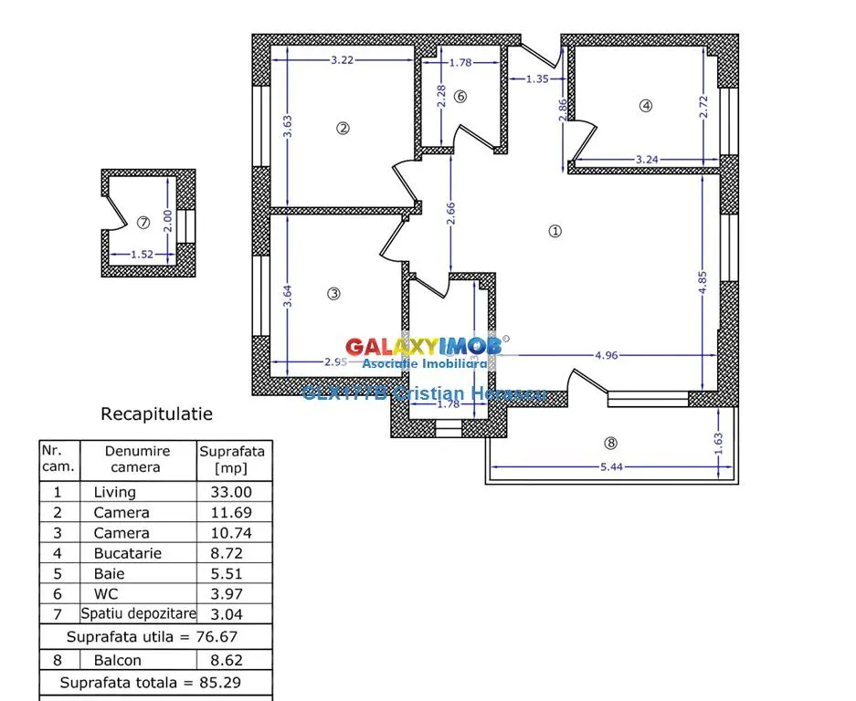 Apartament 3 camere 85 mp Iuliu Maniu Pacii Str Dr Belsugului - foto 5