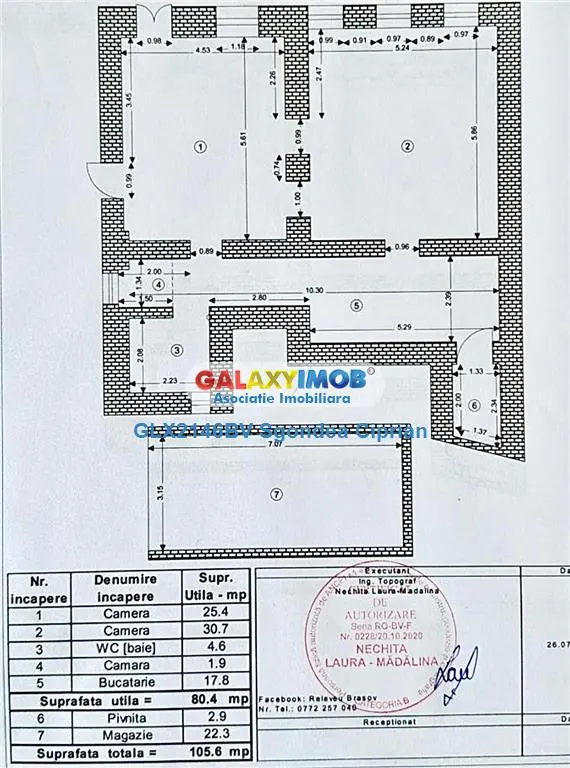 Apartament 2 Camere 80 mp UTILI De Renovat Str. Lunga - foto 11