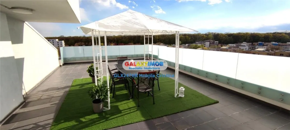 Inchiriere apartament 3 camere mobilat terasa 70 mp Baneasa Greenfield - foto 6