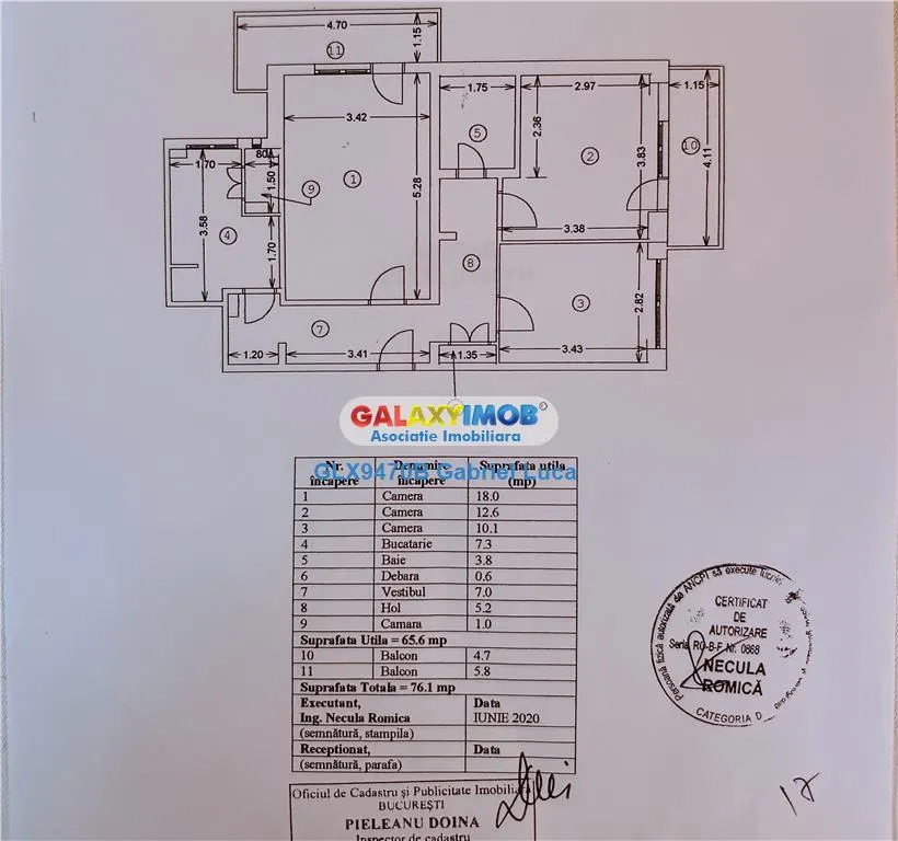 Apartament 3 camere 76mp | Decomandat | Tei - Doamna Ghica | - foto 10