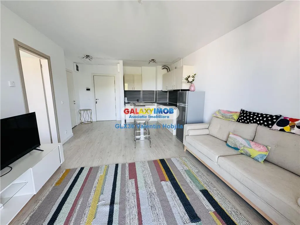 Vanzare apartament 2camere mobilat studio Baneasa Greenfield Panoramic - foto 8