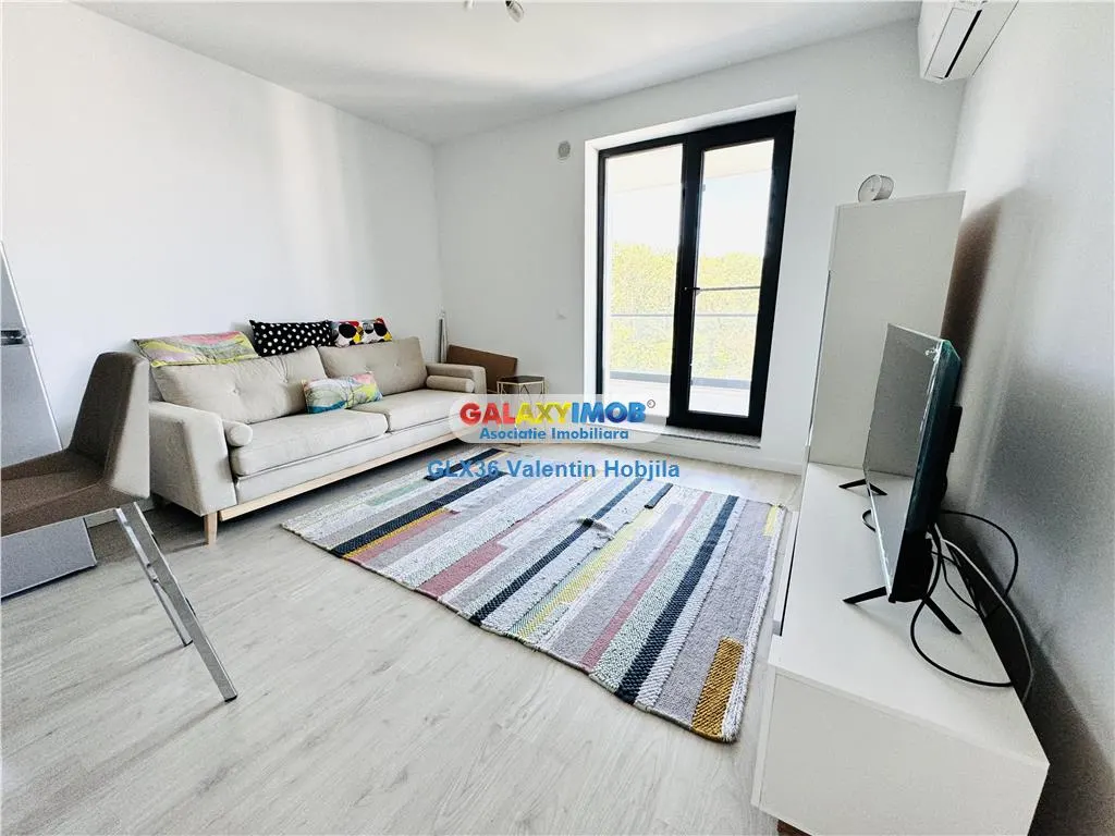 Vanzare apartament 2camere mobilat studio Baneasa Greenfield Panoramic - foto 9