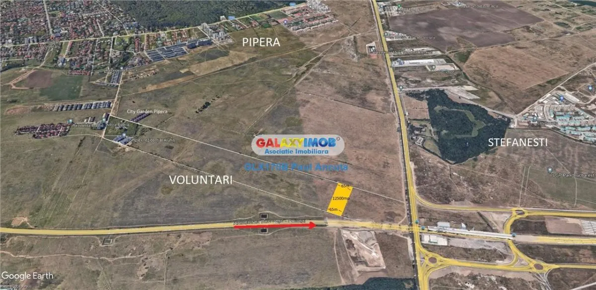 Teren Voluntari 12500 mp acces la  str Elizabeta Rizea canalizare - foto 4