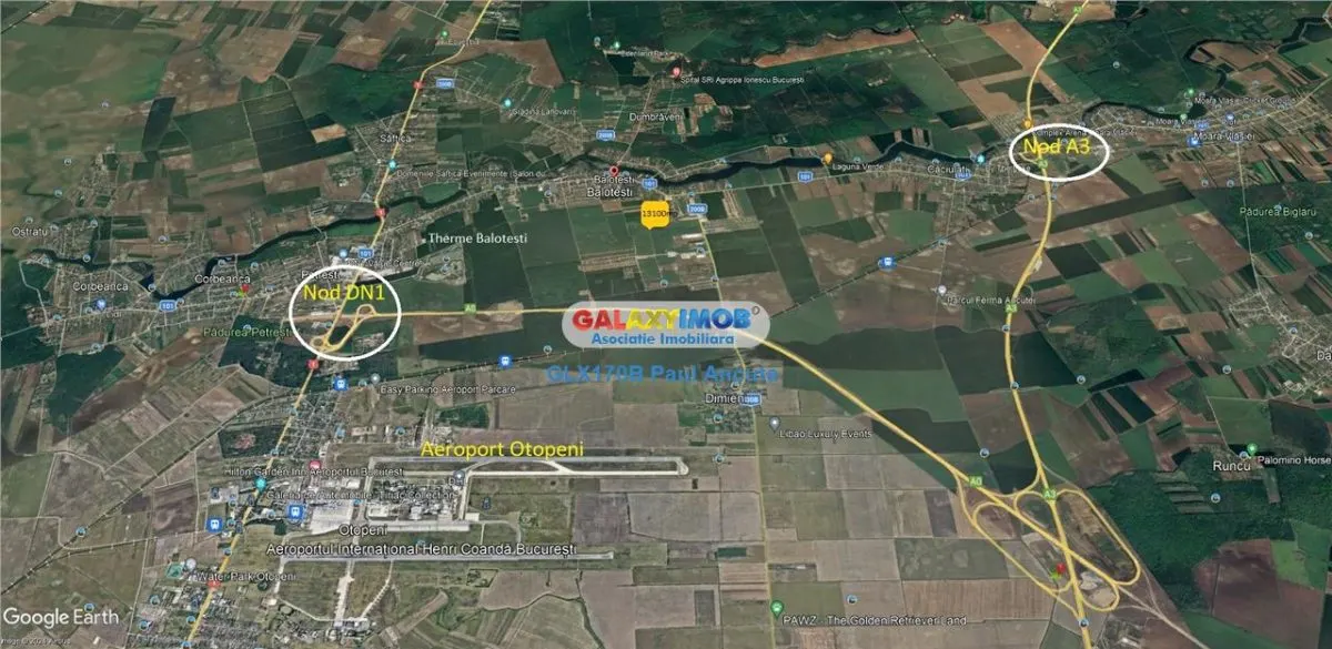 Teren Balotesti str Margeanului 13100 mp cu utilitati - foto 2