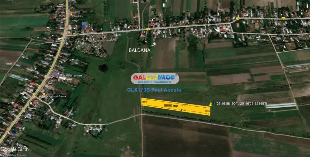 Teren Baldana Dambovita 9990 mp la strada cu retea curent - foto 2