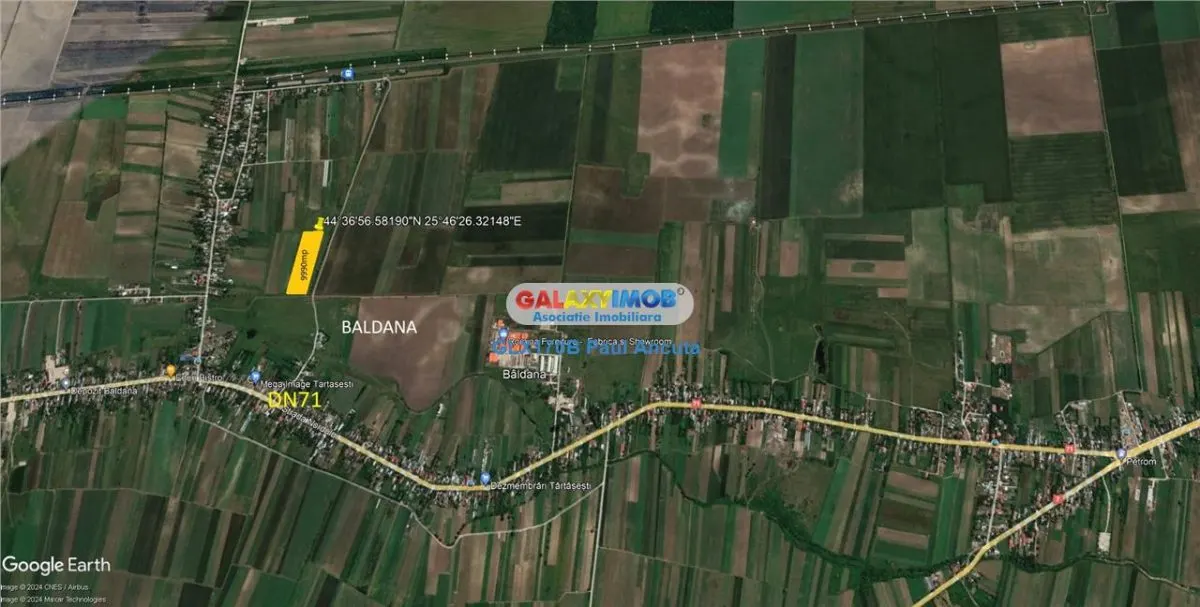Teren Baldana Dambovita 9990 mp la strada cu retea curent - foto 3