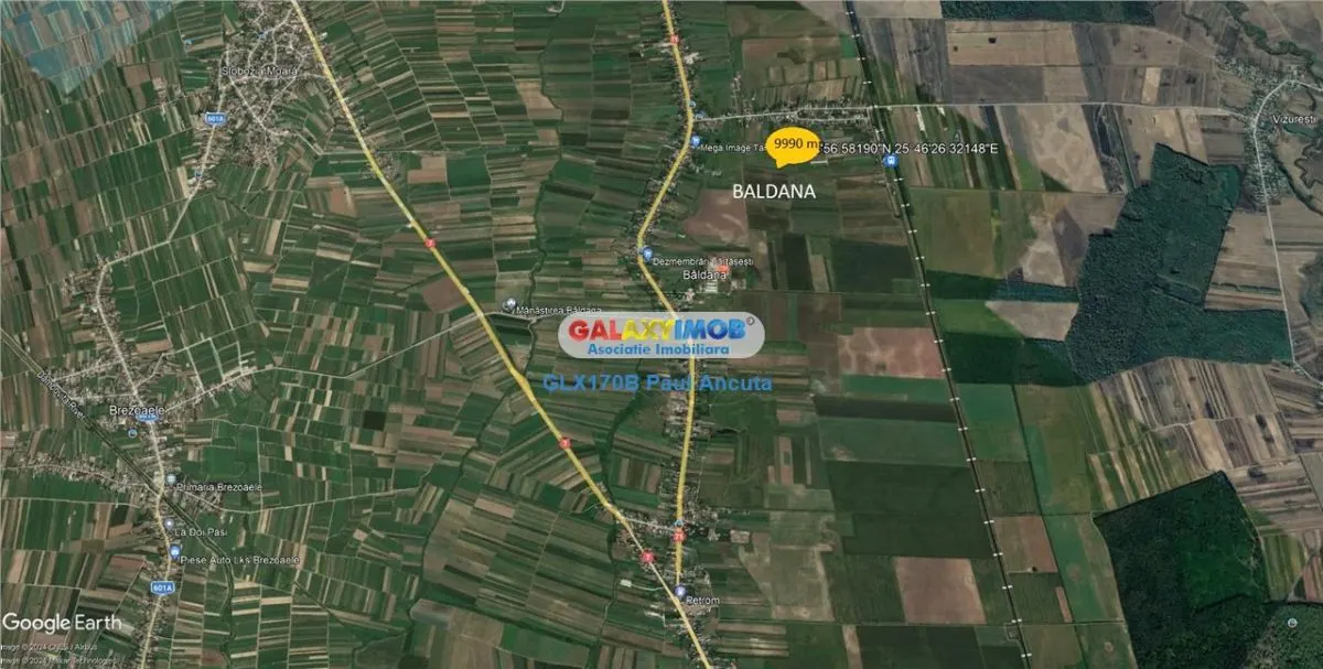 Teren Baldana Dambovita 9990 mp la strada cu retea curent - foto 4