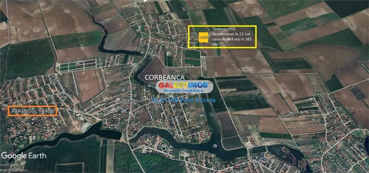 Teren Corbeanca str Magnoliei 13200 mp cu PUZ dezmembrat loturi casa - foto 2