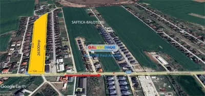 Teren sosea str Lahovari Balotesti Saftica 26300 mp toate utilitatile - foto 2