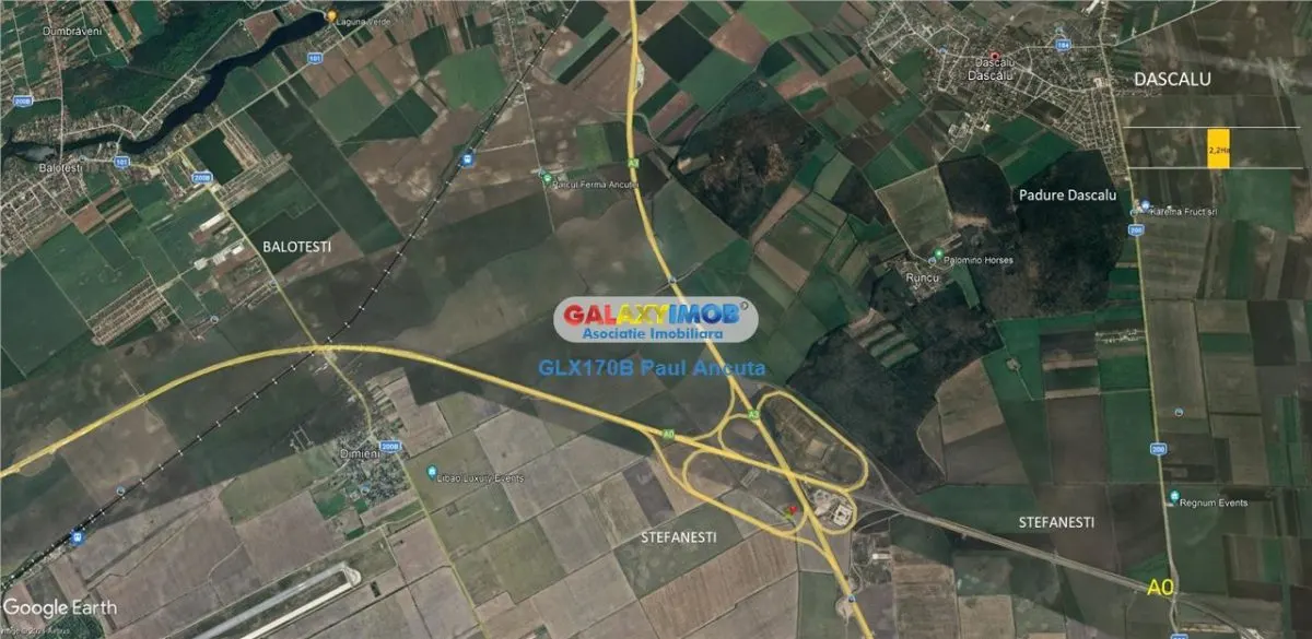 Teren intravilan Dascalu 22000 mp  acces la 2 drumuri - foto 2