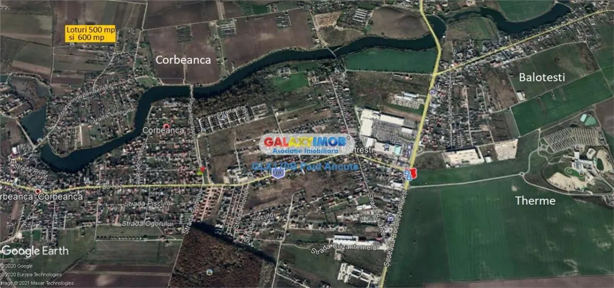 Teren lot casa 522 mp Corbeanca str Amurgului cu Independentei - foto 3