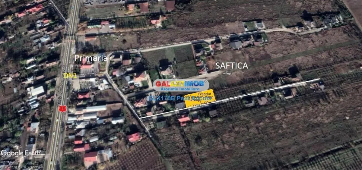 Teren lot casa  Balotesti Saftica str Ciocarlia 576 mp intre vile - foto 6