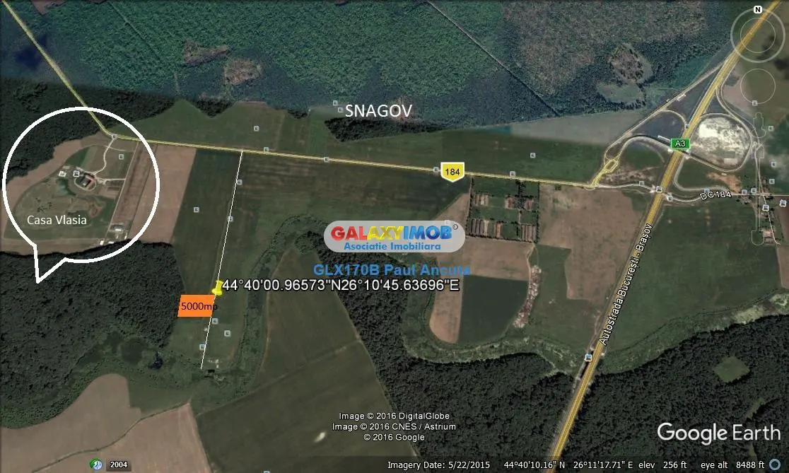 Teren Sanagov 5000 mp latura direct padure Casa Vlasia Nod A3 - foto 1