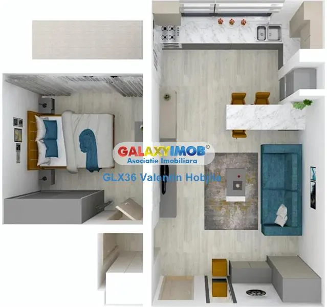 Inchiriere apartament 2 camere, mobiliat utilat Greenfield Residence - foto 9