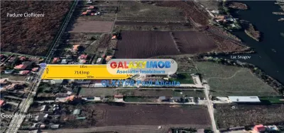Teren Ciofliceni Snagov  lac si drum judetean 7143 mp - foto 3