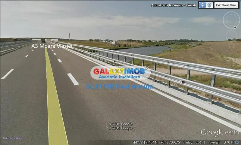 Teren  Moara Vlasie 14 Ha  Nod Autostrada A3 vedere Padure - foto 1