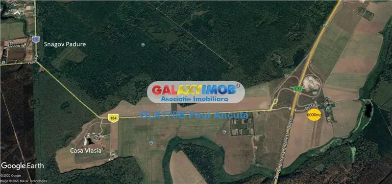 Teren Snagov 6000 mp cu acces la Nod Autostrada A3 - foto 3