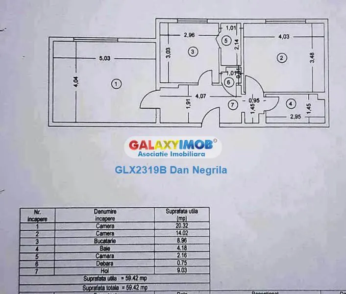 13 Septembrie, apartament 2 camere  60mp - foto 6