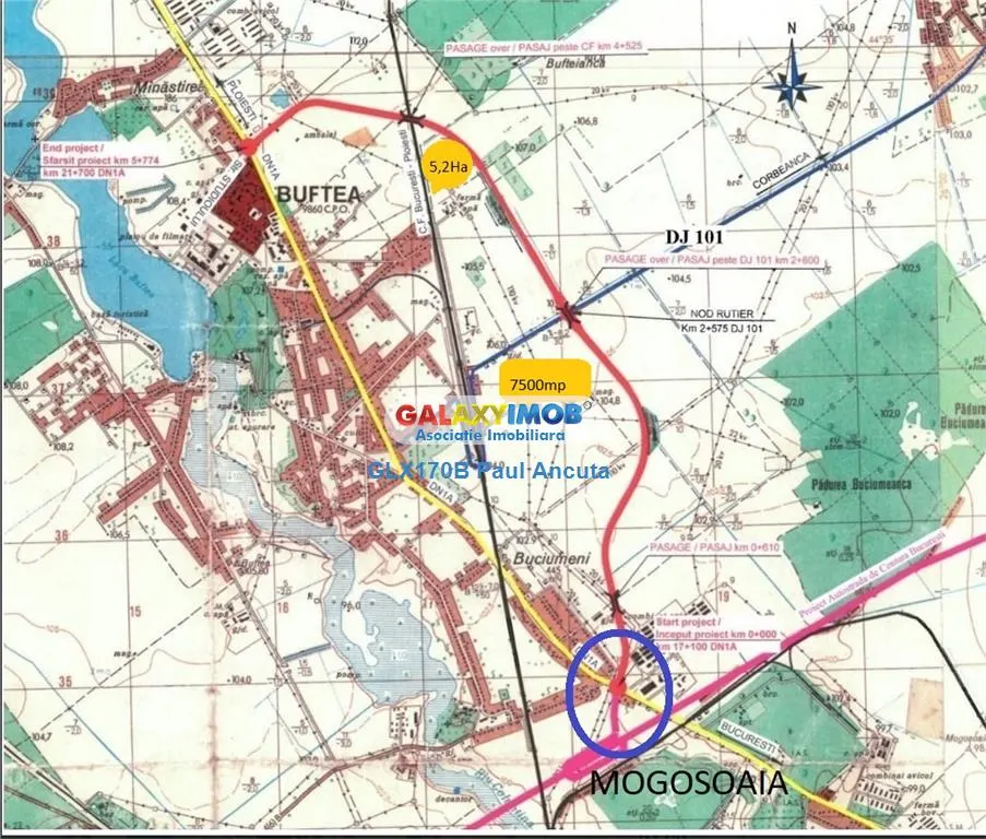 Teren Buftea Gara langa Hale Rombiz industrial 17500 mp - foto 2