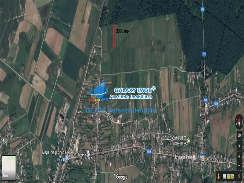Vanzare teren 3300- 10000 mp Peris  Padurea Scrovistea-urbanism - foto 2
