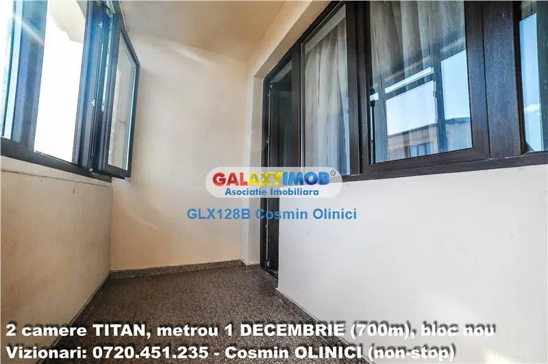 INCHIRIERE 2 camere TITAN, parcare,metrou 1 DECEMBRIE (700m), bloc nou - foto 8