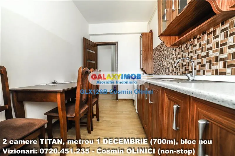 INCHIRIERE 2 camere TITAN, parcare,metrou 1 DECEMBRIE (700m), bloc nou - foto 15