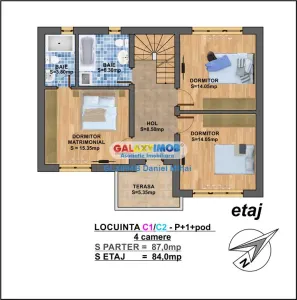 Proprietar-Casa P+1+M-5 camere/3bai- Teren 540mp Vis-a-vis  PADURE - foto 35