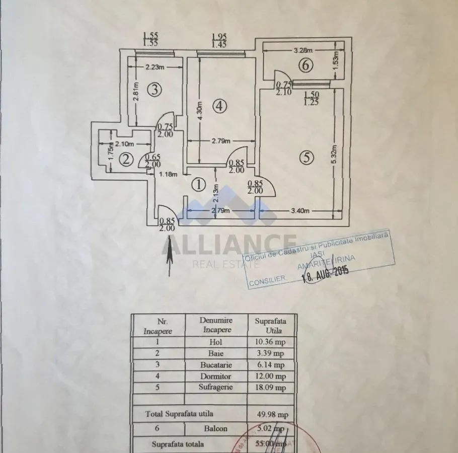 Piata Voievozilor, apartament cu 2 camere, decomandat - foto 6