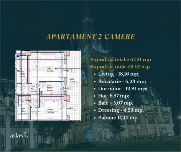 Apartament 2 camere | Intabulat | 62,12  mp | 116.506 euro - foto 8