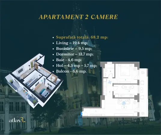 Apartament 2 camere Iași - poza 2