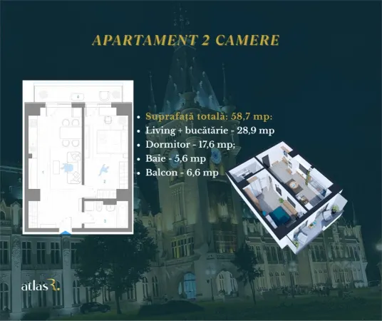 Apartament 2 camere Iași - poza 2